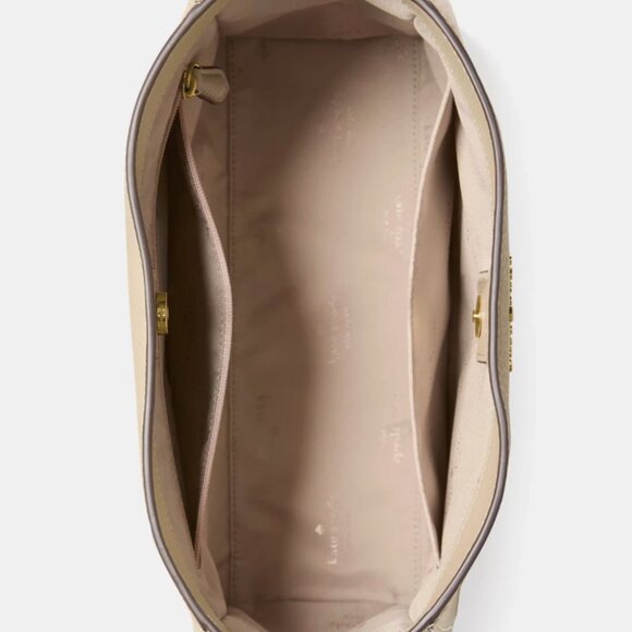 New Kate Spade Juliette Medium Bucket Pebble Leather Light Sand - Picture 3 of 4